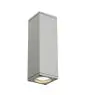 SLV Theo Up/Down Wall Light Aluminium Grey | IP44 - Outdoor - Suitable for 2x GU10 Max. 35W - Dimmable