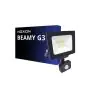 Noxion LED Floodlight Beamy G3.1 Black 30W 3300lm 110D - 840 Cool White | IP44 - Motion and Light Sensor - Symmetrical 